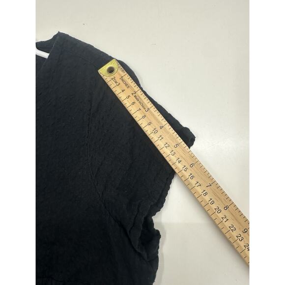 Express Womens Jumpsuit Size Large Black Short Sleeve V-Neck One Piece - Picture 11 of 15